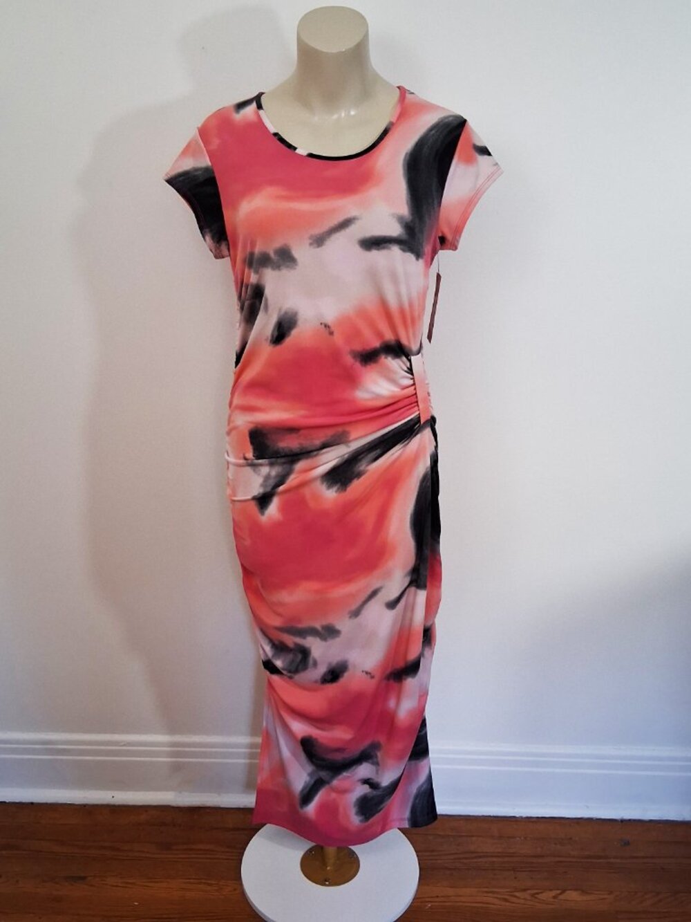 Sympli Revelry Dress, Marble Print, Size 10, Made in Canada, New With Tags